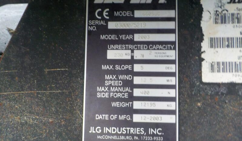 2003 JLG 660SJC full